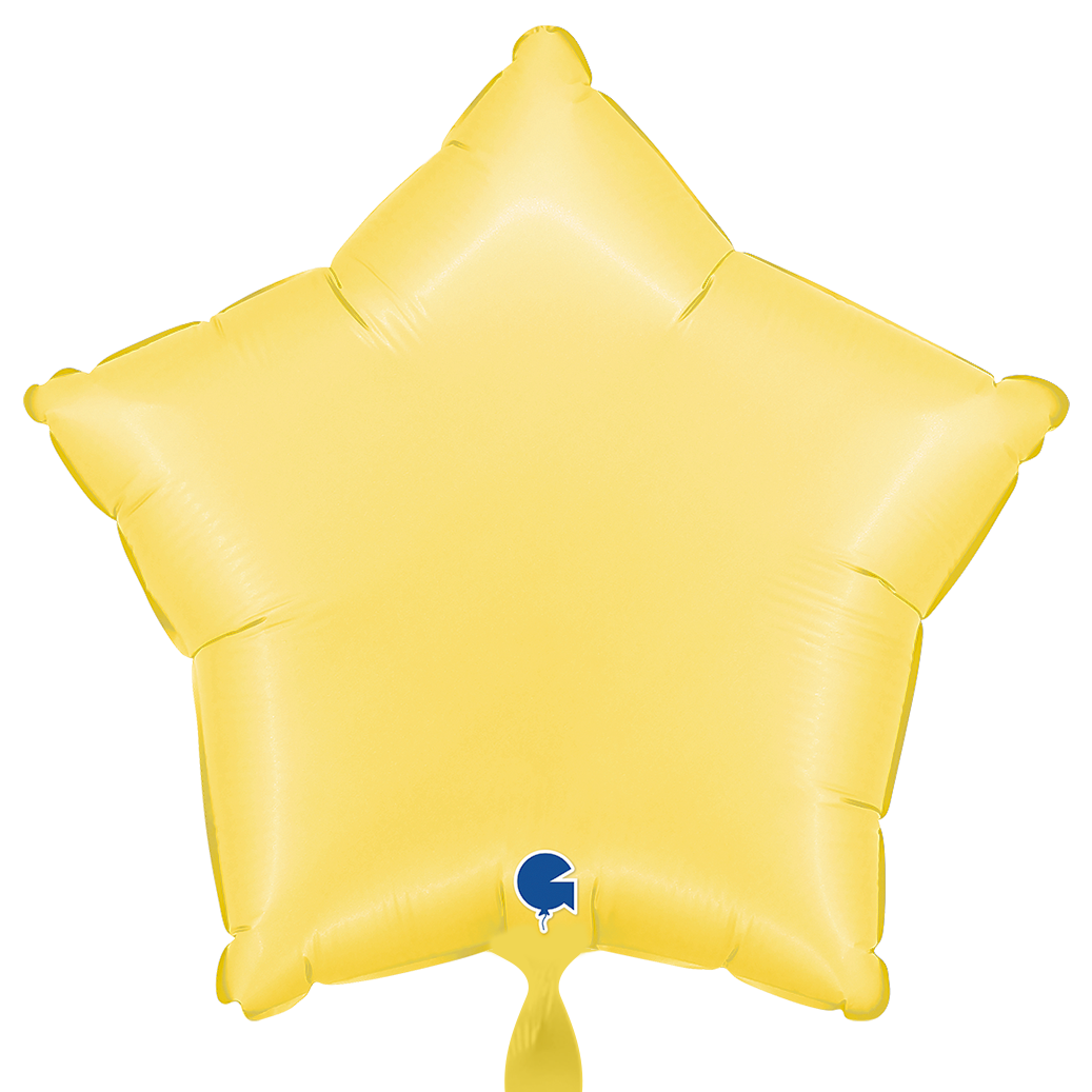 Folienballon - Stern - Gelb - Banana Yellow - 46 cm