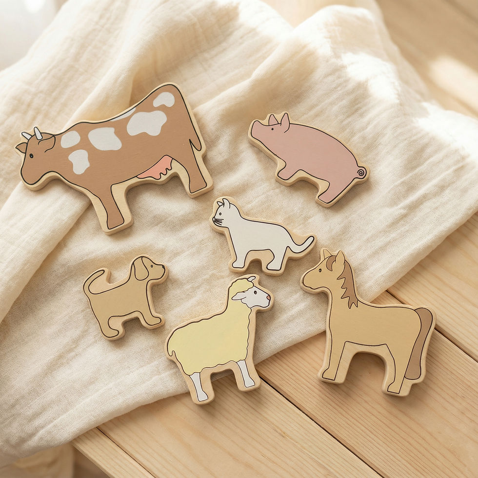 Miniaturbild: Personalisierter Holz-Traktor mit Name und Datum – Geschenk zur Geburt