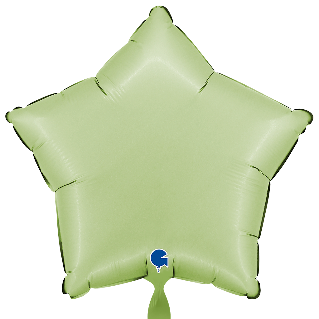 Folienballon - Stern - Grün - Satin Olive Green - 46 cm