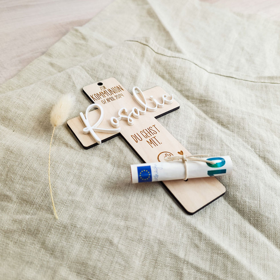 Miniaturbild: Geldgeschenk Kommunion "Du gehst mit" Weg zum Glauben Kreuz