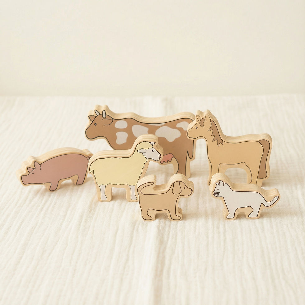 Miniaturbild: Personalisierter Holz-Traktor mit Name und Datum – Geschenk zur Geburt