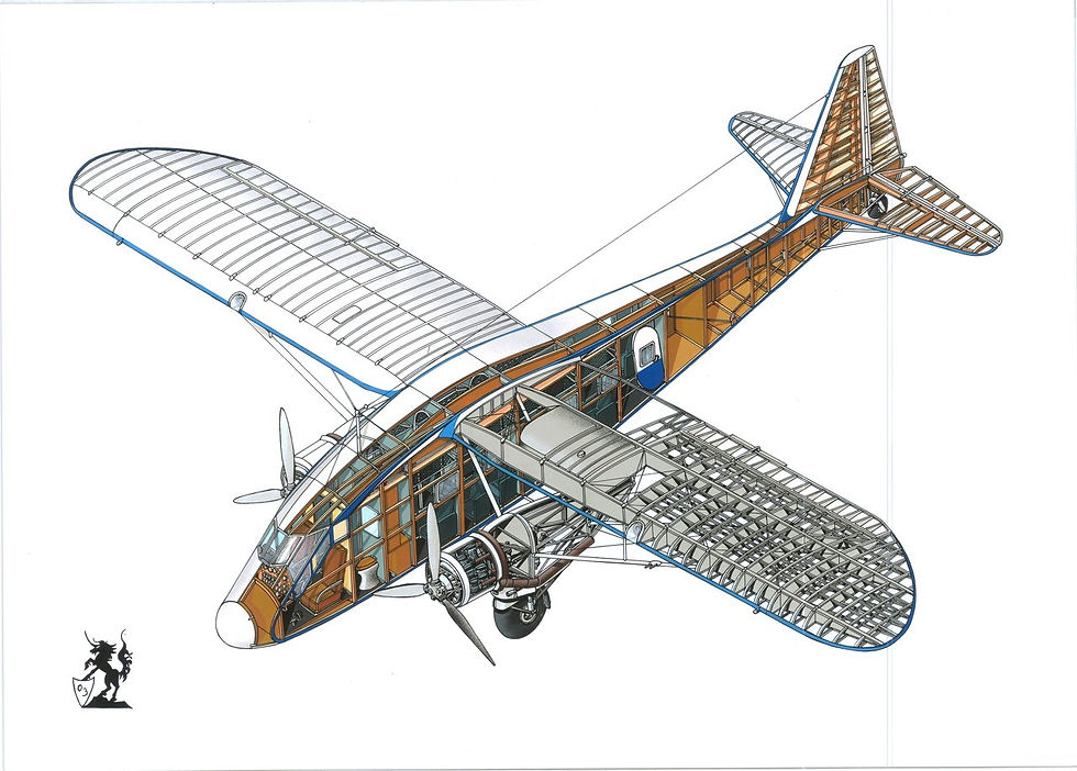 Potez 62 - cutaway