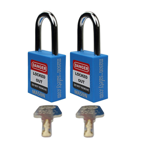 MroMax Lockout Tagout Lock, Safety Padlock Keyed Alike,Loto Security Padlock Steel Shackle Black Padlock For Lock Out Tag Out 2Pcs - View #12