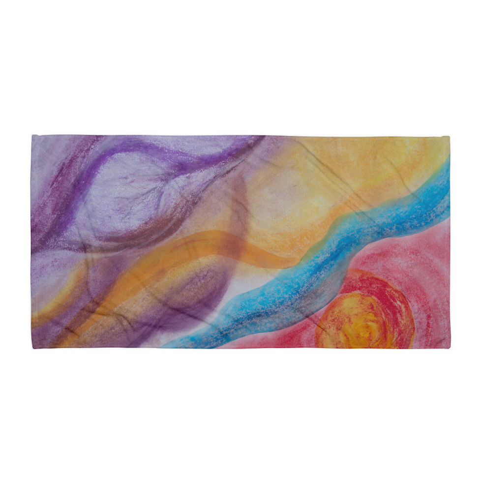 Thumbnail: Tactile Currents – Beach Towel | Tactile Wall Art Collection
