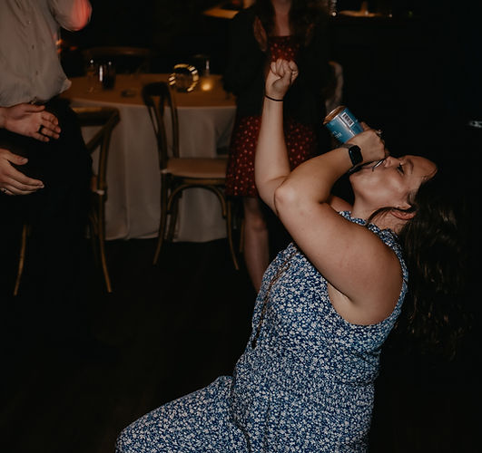 wedding guest celebrates on the dance floor