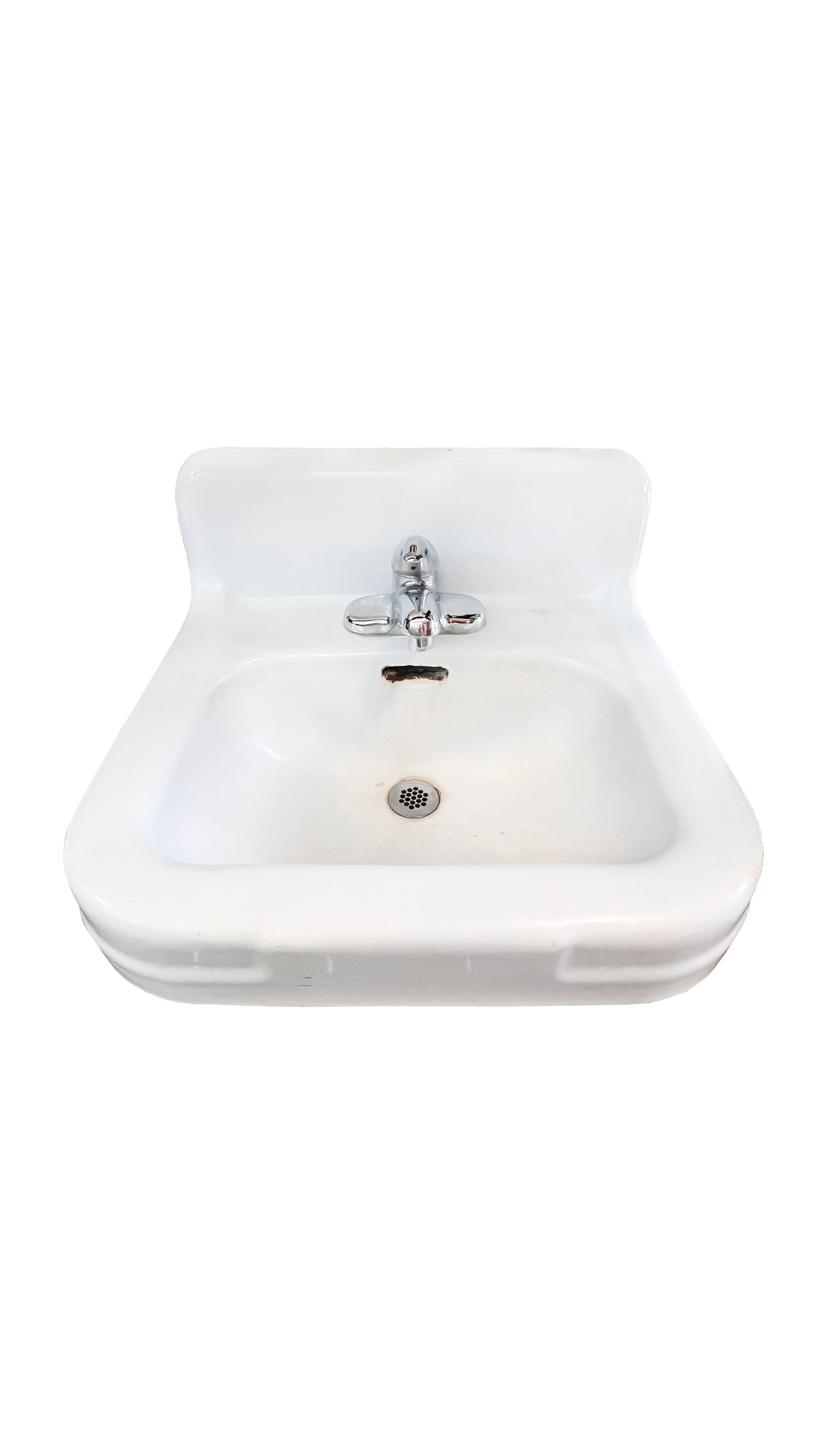 Vintage Mid-Century Wall-Mounted Utility Sink - PLMB14