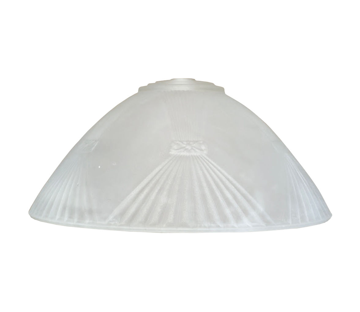 Art Deco Ribbed Glass Shade - L33