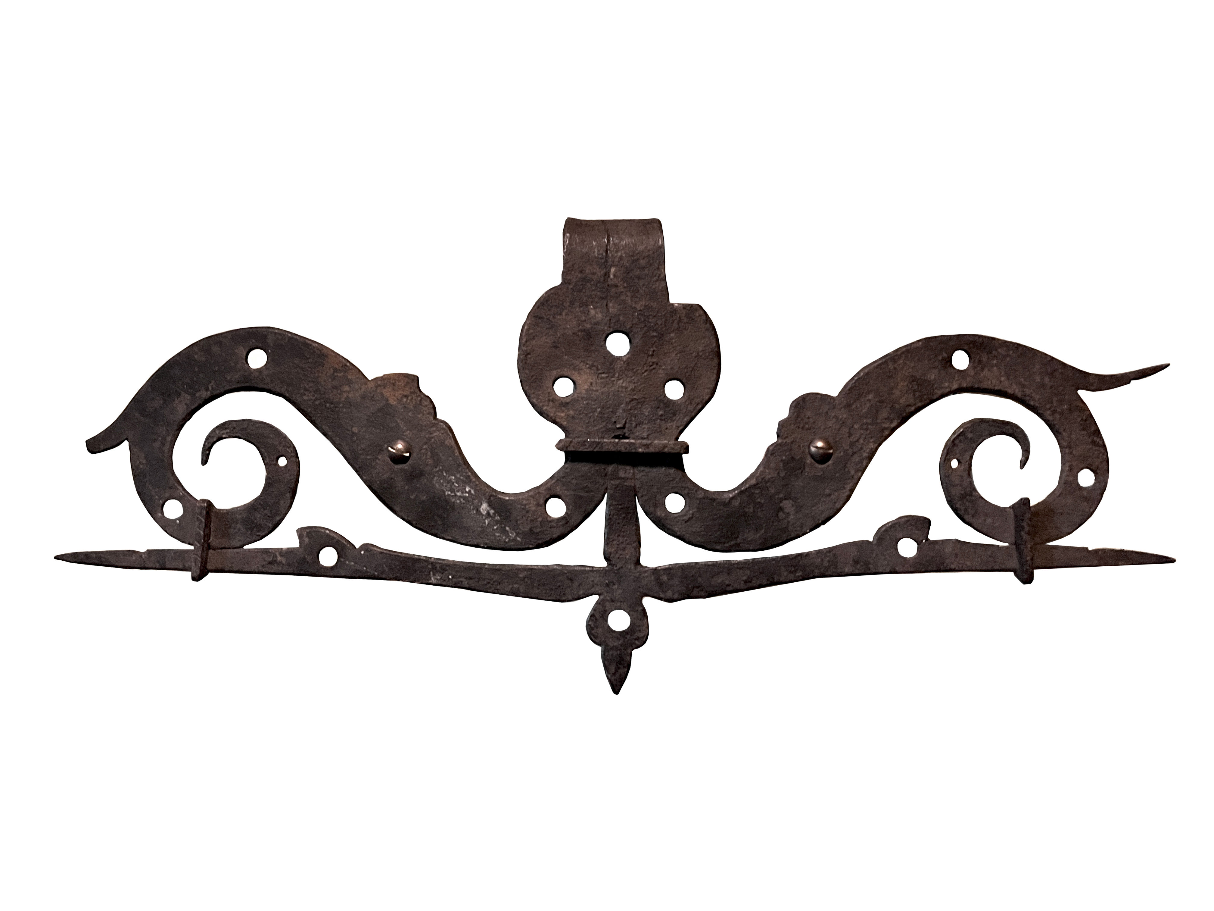 18th-Century Forged Iron Architectural “Moustache” Element - PM15
