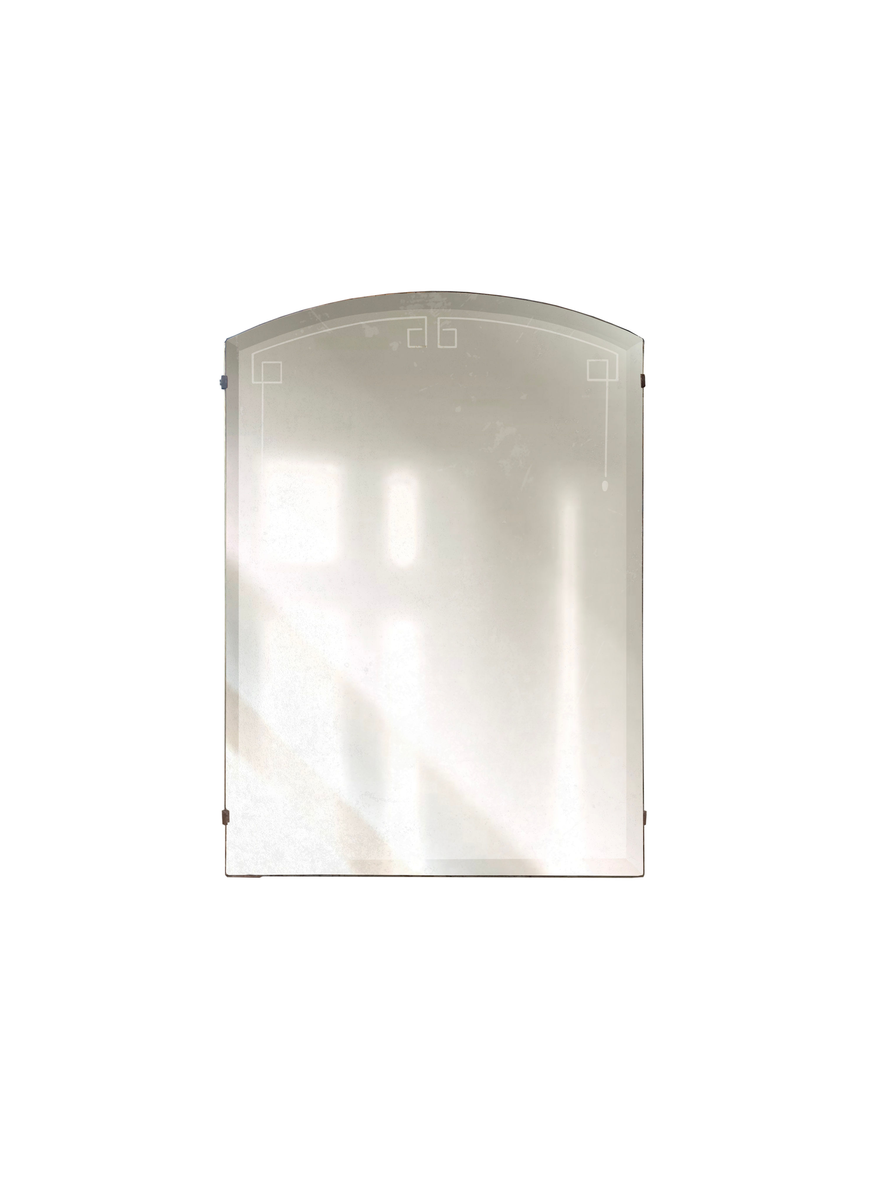 Art Deco Frameless Arched Medicine Cabinet - PLMB11