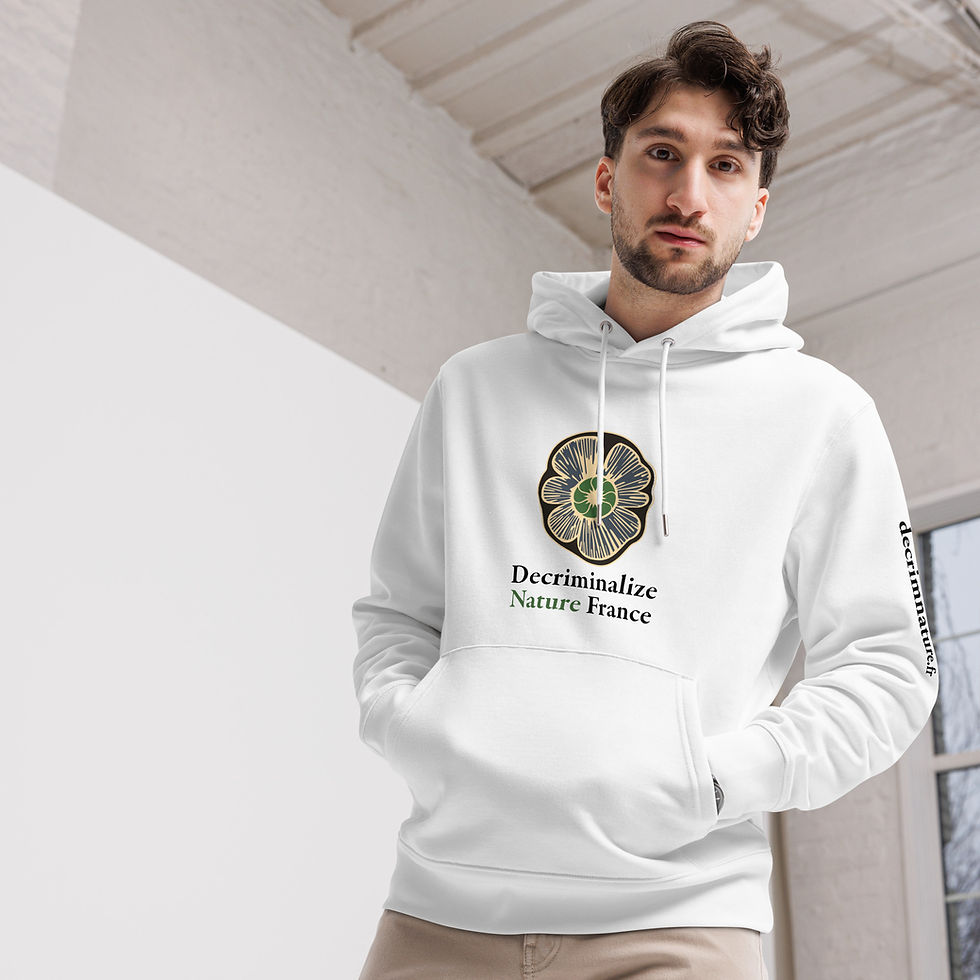 Miniature : Hoodie Bio "Restaurons nos racines" - Édition Decriminalize Nature