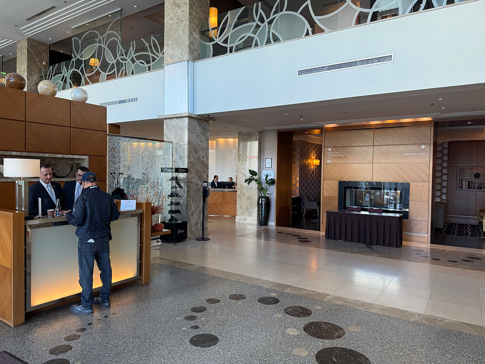 Lobby with concierge desk