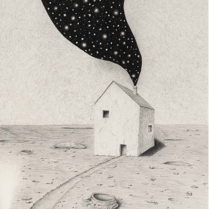 Dove nascono le stelle - disegno a matita - particolare