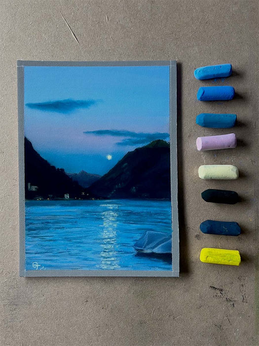 Painting Experience - La Valsolda al Crepuscolo