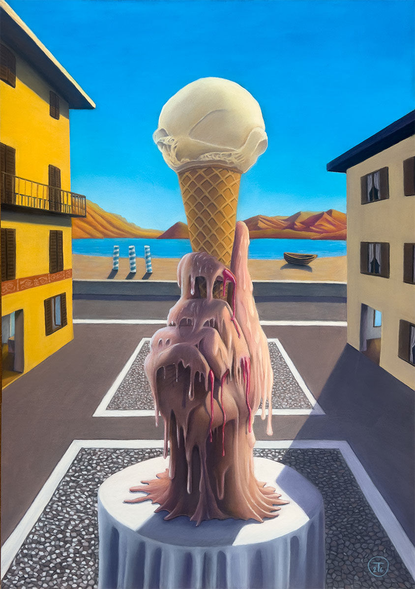Omar Tigrini - Melt - Pastello su Pastelmat - 70x50 cm
