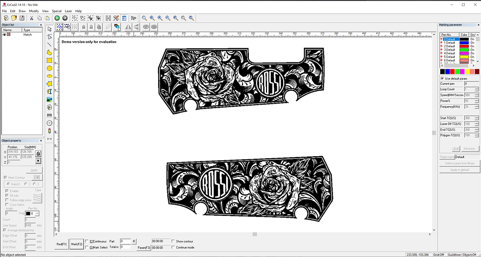 Thumbnail: Rosie Rossie 22LR Scroll Design
