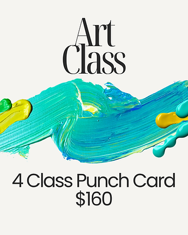 4 Class Punch Card~$160 ($40 Class)