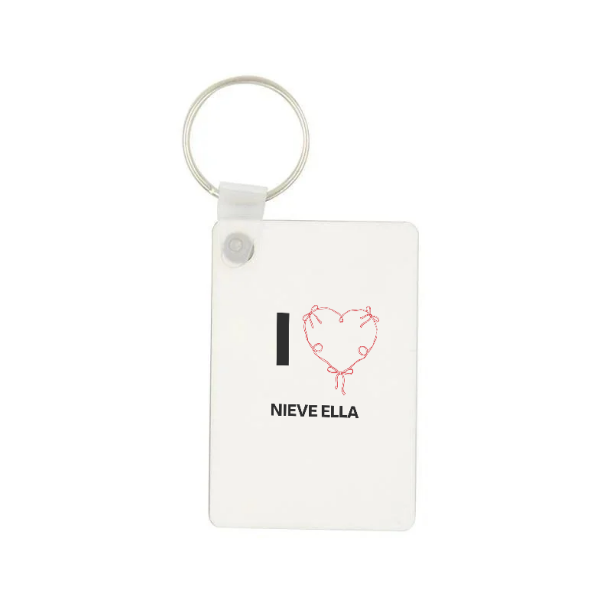 Nieve Ella - Heart Keyring