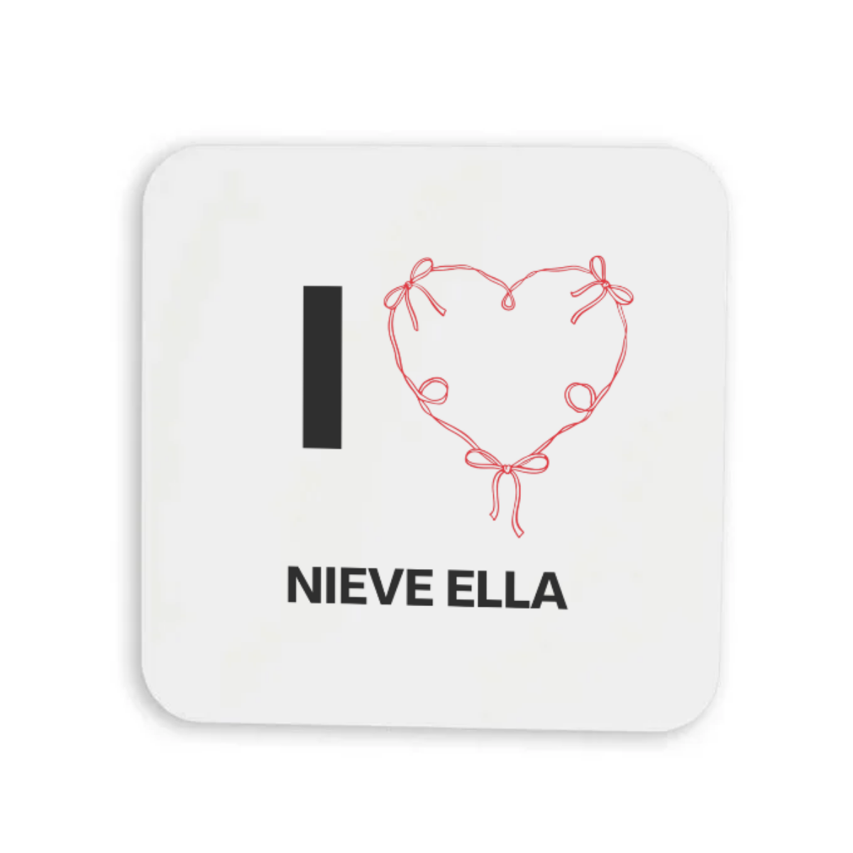 Nieve Ella - Heart Coaster