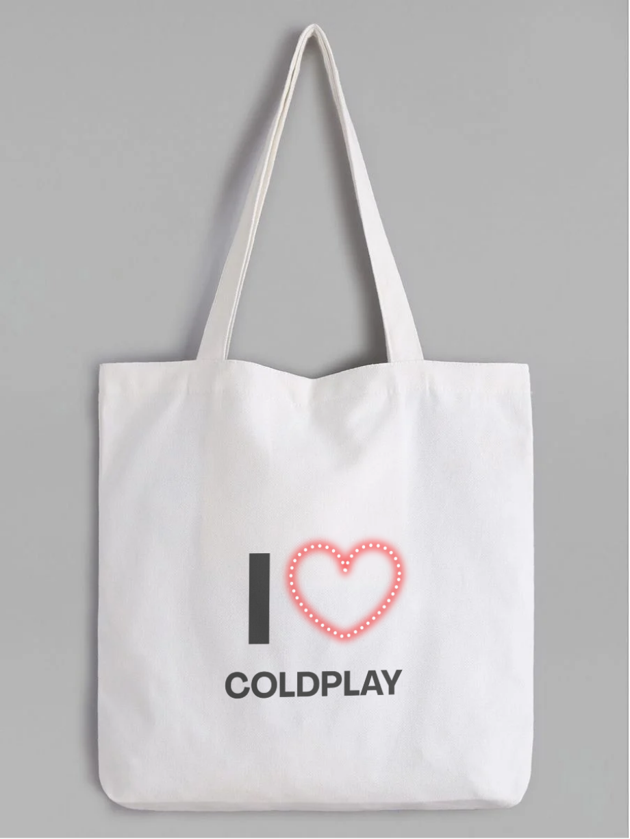 Coldplay - Heart Totebag