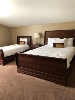 Queen with single bed