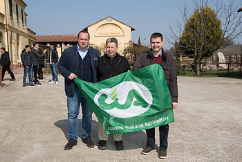 Mauro Martinotti al centro con il presidente regionale Cia Gabriele Carenini e il direttore regionale Cia Giovanni Cardone