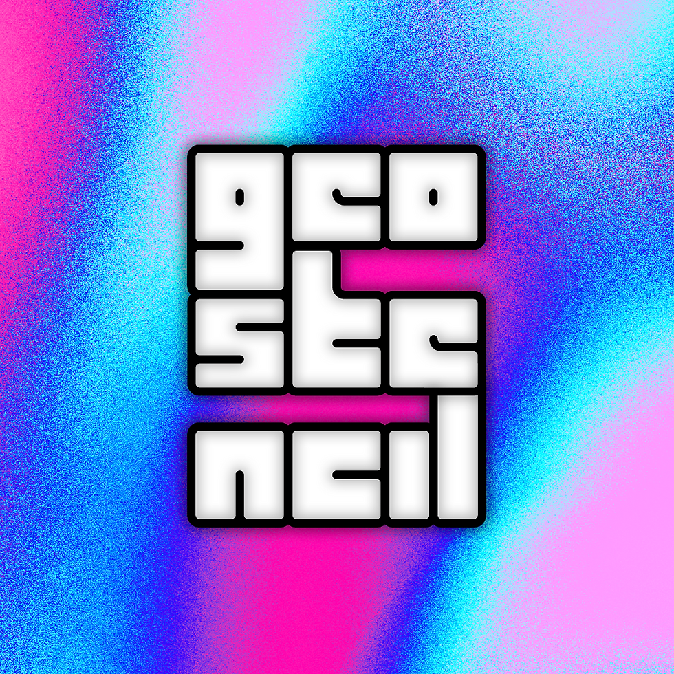 Thumbnail: Geo Stencil Font