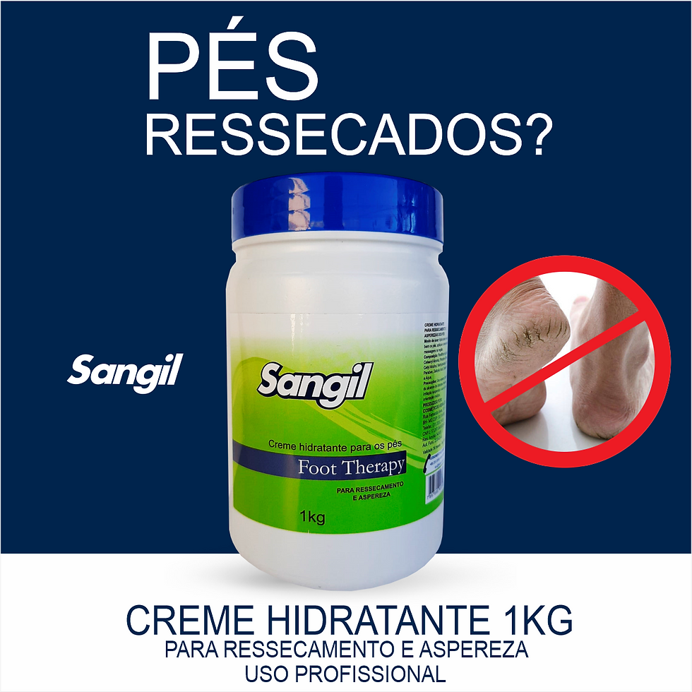 Pote Creme Hidratante para os pés Sangil 1kg