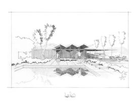 Architectural Sketch by Donald Wexler