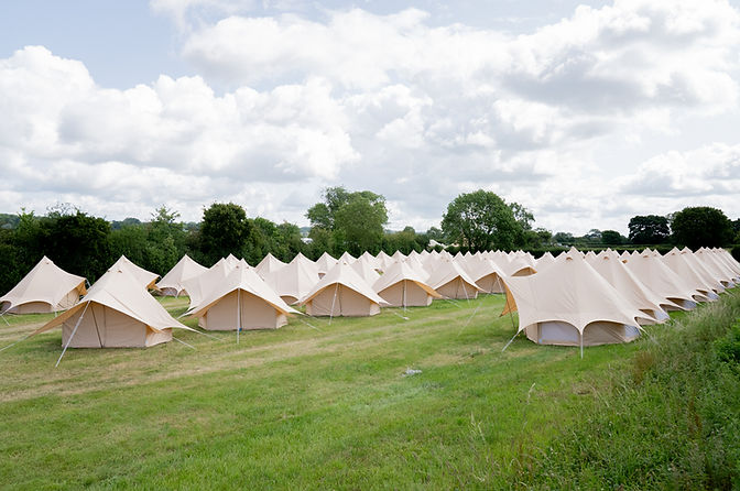 Luxury glamping tent hire