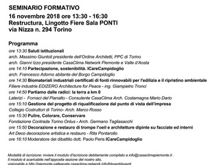 Vi aspettiamo venerdì 16 Novembre 2018 - Oval Lingotto Fiere - Restructura