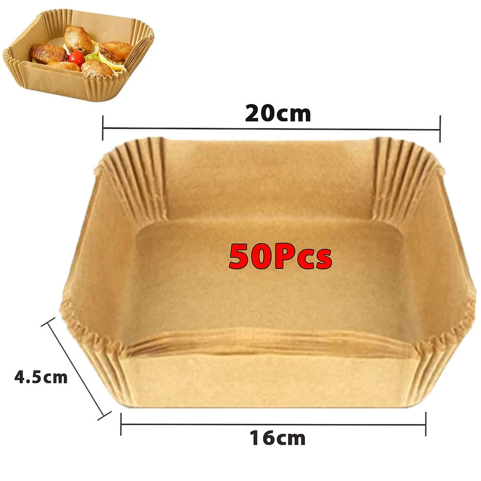 Miniatura: Air Fryer Papel regular, papéis de cozimento antiaderentes Airfryer, forros redo