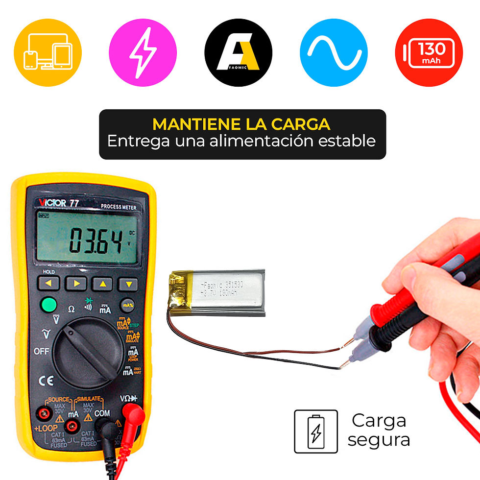 Thumbnail: 351530 130mAh Faomic 3.7V LIPO