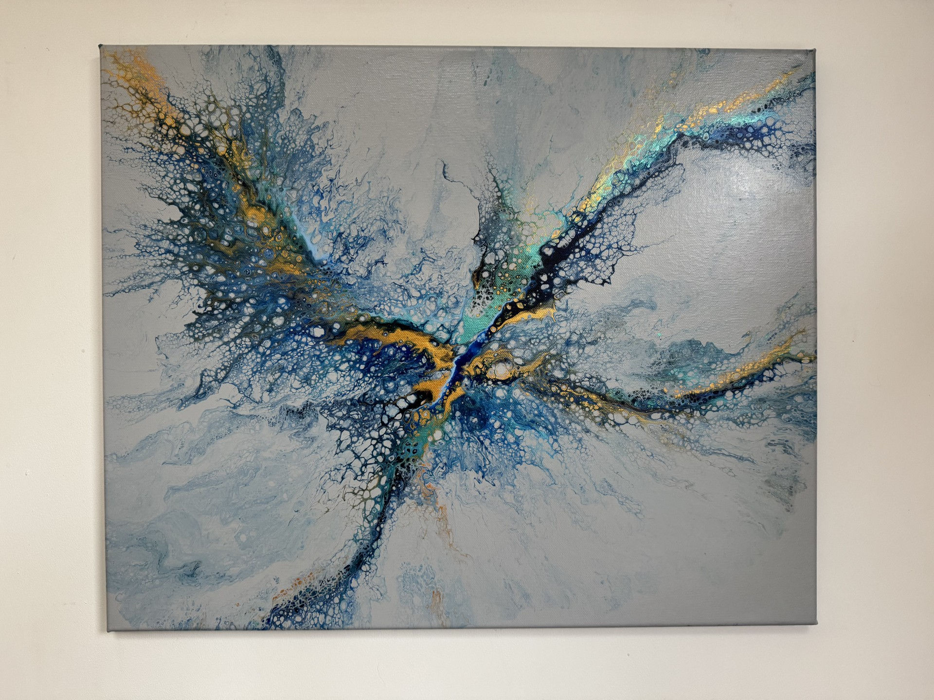 Reaching Out 56 x 46cms. Slim canvas