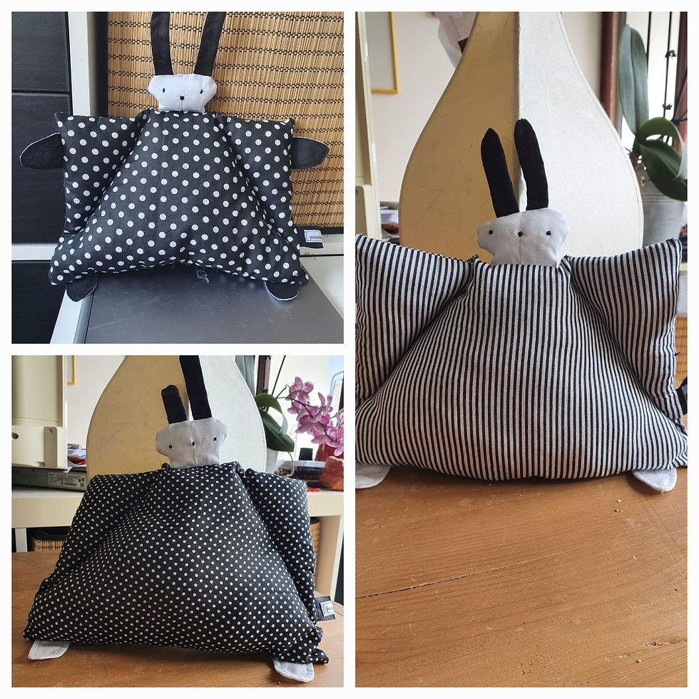 Les différents coloris (peluches lapin)