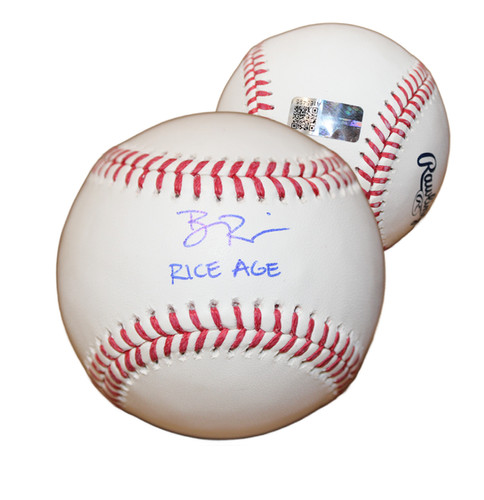 Ben Rice New York Yankees Autographed Baseball Inscribed Rice Age | Mysite