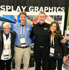 Display Graphics team at trade show