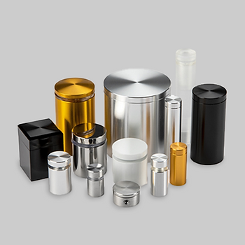 Assortment of different colored and shaped standoff wall mounts.
