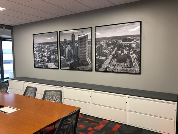 Set of 3 Framed Photos in Conference Room
