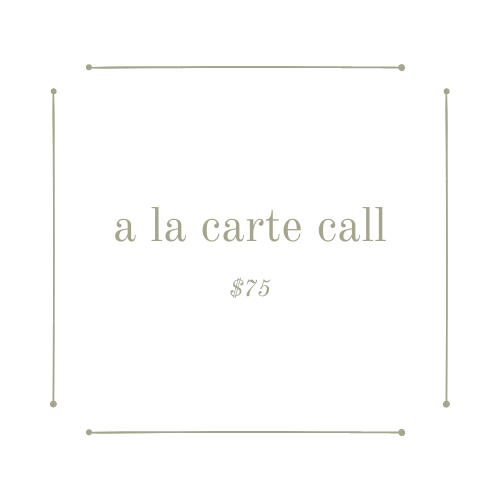 'a la carte' call