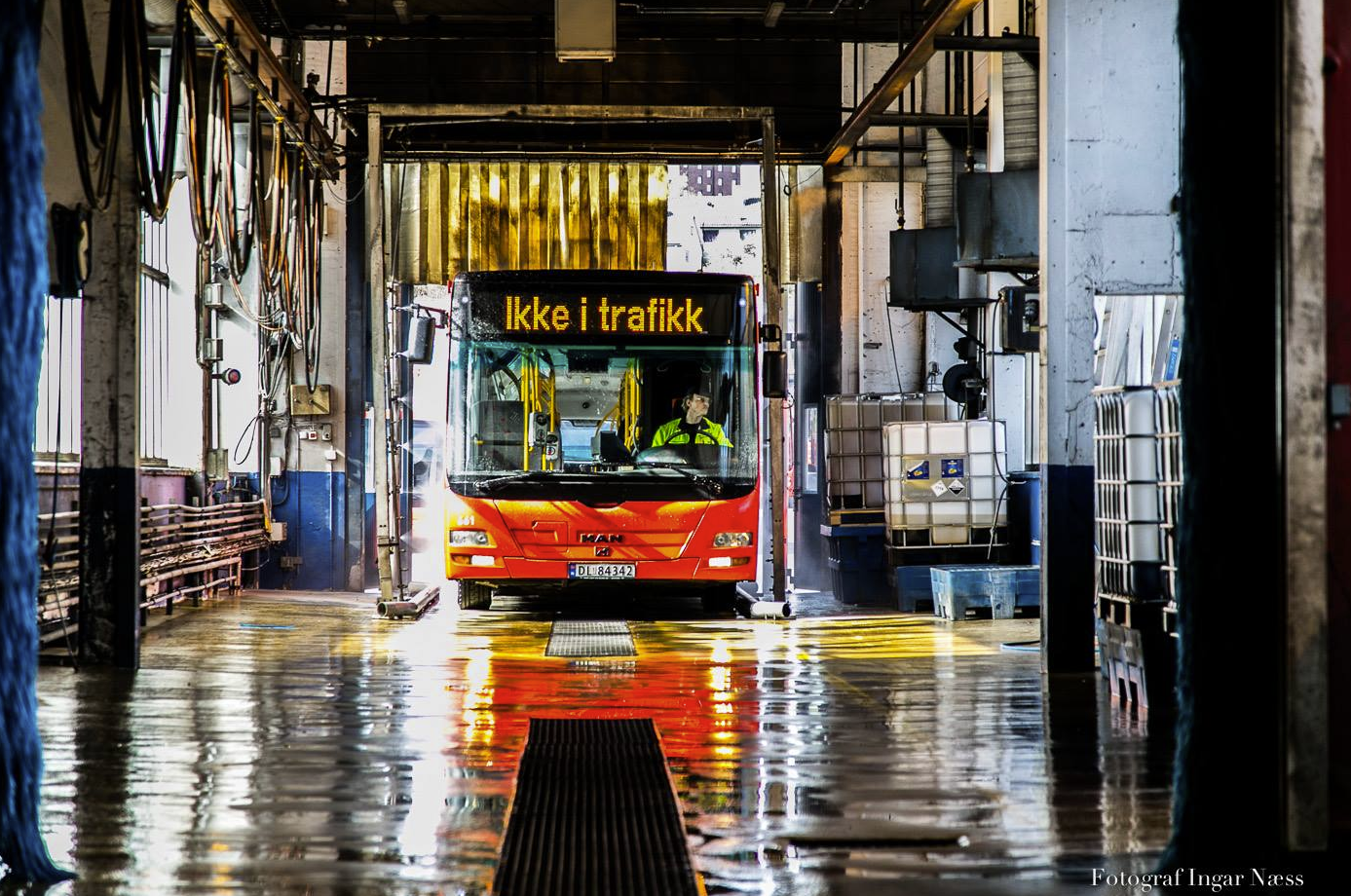på jobb hos Unibuss