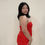 Thumbnail: Zara Red Silk Dress