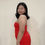 Thumbnail: Zara Red Silk Dress