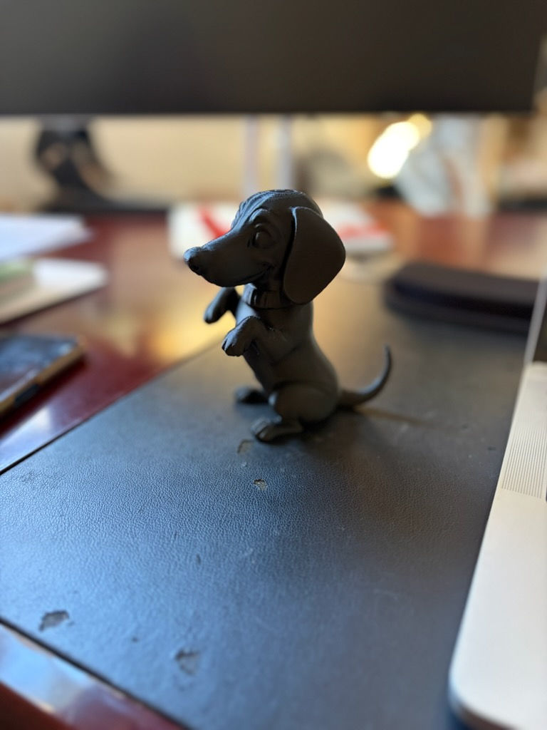 Thumbnail: Custom 3D Printed Dog Figurine