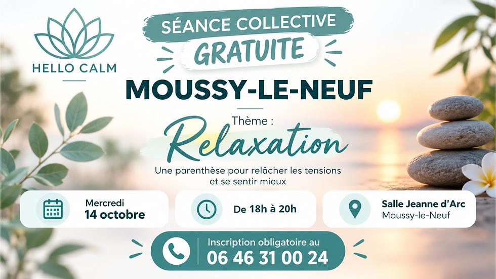 Séance collective de relaxation – Hello Calm