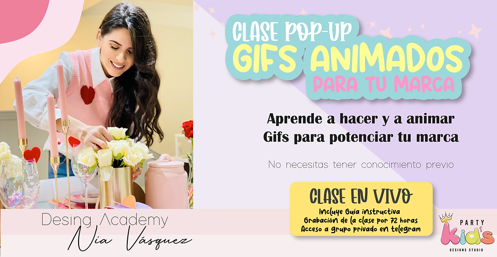 Clase Pop-Up "GIF ANIMADOS PARA TU MARCA"