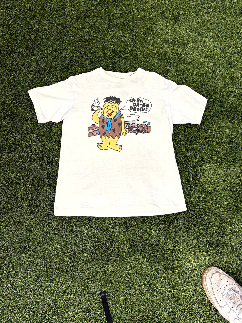 Thumbnail: The Flintstones Fred Flintstone “Yabba Dabba Doo!” T-Shirt – White Cartoon Tee