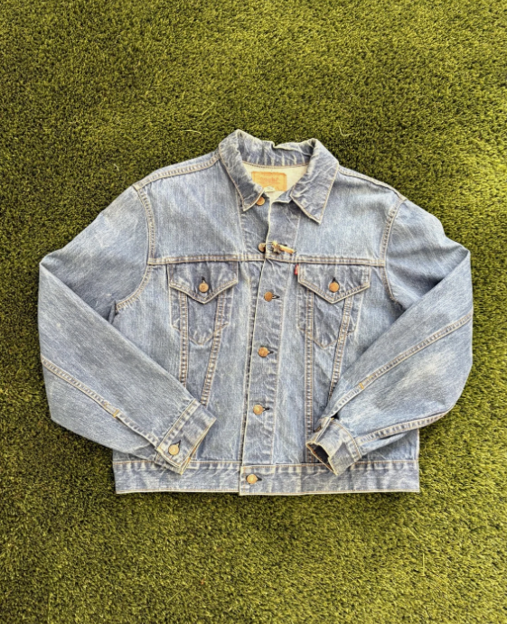 Levi Strauss & Co Denim Jacket Mens Large Trucker Style Classic Blue Type 3