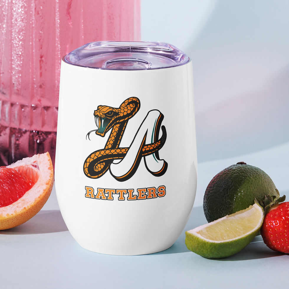 LA RATTLERS WINE TUMBLER