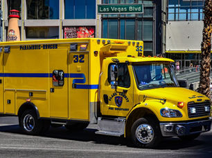 Las Vegas traffic scene related to car accidents and injury claims