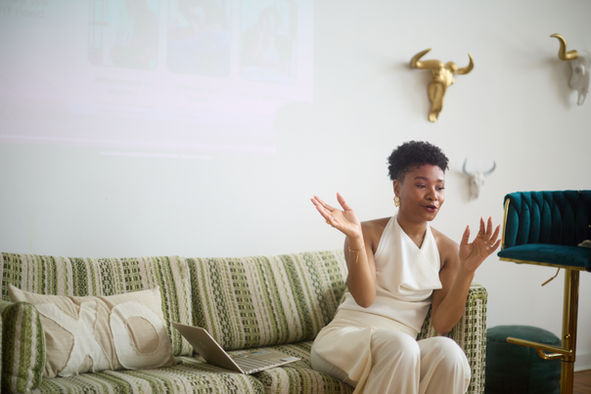 The Founder of SCB Luxury Styling speaking